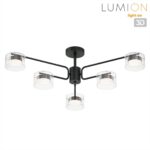 8349/6C COMFI черный/прозрачный, металл/стекло Светильник потолочный LED GX53 6*7W 220V NATALINA — изображение 3