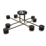 8307/8C COMFI золотой/черный, металл Светильник потолочный GX53 LED 8*7W 220V LENIANA — изображение 6