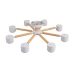 8306/8C COMFI белый, дерево/металл Светильник потолочный GX53 LED 8*7W 220V VUDI — изображение 6