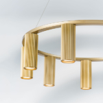 718093 Люстра ROMA 9х28W GU10 (led) ШАМПАНЬ — изображение 8