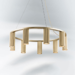 718093 Люстра ROMA 9х28W GU10 (led) ШАМПАНЬ — изображение 9