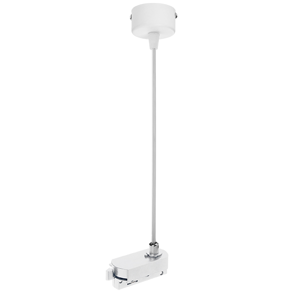 502196 Подвесное питание BARRA 1,5 м для однофазного трека БЕЛЫЙ