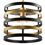 735010 Люстра EPSILON 1х40W E27 ЧЕРНЫЙ/ЗОЛОТО — изображение 2