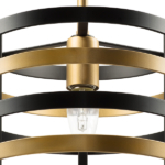 735010 Люстра EPSILON 1х40W E27 ЧЕРНЫЙ/ЗОЛОТО — изображение 3