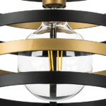 735010 Люстра EPSILON 1х40W E27 ЧЕРНЫЙ/ЗОЛОТО — изображение 8