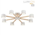 8306/8C COMFI белый, дерево/металл Светильник потолочный GX53 LED 8*7W 220V VUDI — изображение 2
