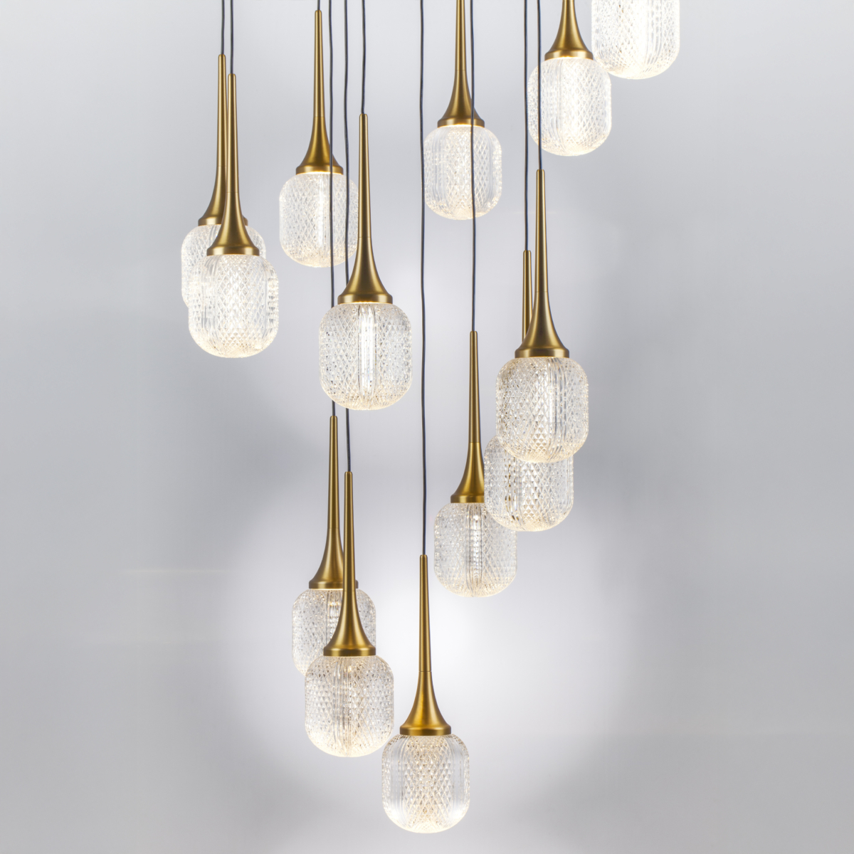 738131 Люстра ACRILE 53W LED 3217LM 360G ЗОЛОТО 3000K — изображение 8