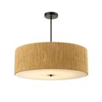 8286/7 ECO черный/коричневый, металл/веревка/стекло Люстра потолочная Е14 7*40W 220V SILVANA — изображение 5