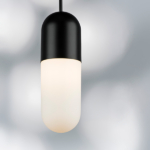 690117 Подвес RAMO 1х40W E27 ЧЕРНЫЙ МАТОВЫЙ/БЕЛЫЙ — изображение 2