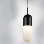 690117 Подвес RAMO 1х40W E27 ЧЕРНЫЙ МАТОВЫЙ/БЕЛЫЙ — изображение 3