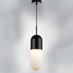 690117 Подвес RAMO 1х40W E27 ЧЕРНЫЙ МАТОВЫЙ/БЕЛЫЙ — изображение 4