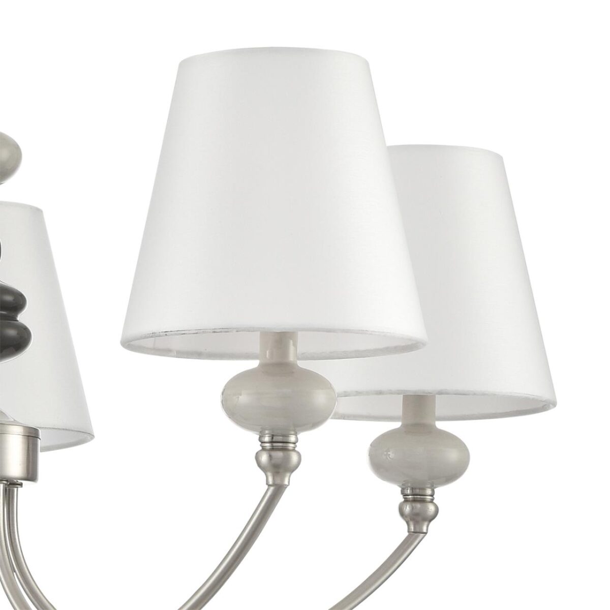 8283/5 CLASSI никель/белый, металл/керамика/текстиль Люстра Е14 5*40W 220V KENTUKI — изображение 10