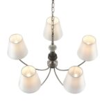 8283/5 CLASSI никель/белый, металл/керамика/текстиль Люстра Е14 5*40W 220V KENTUKI — изображение 7