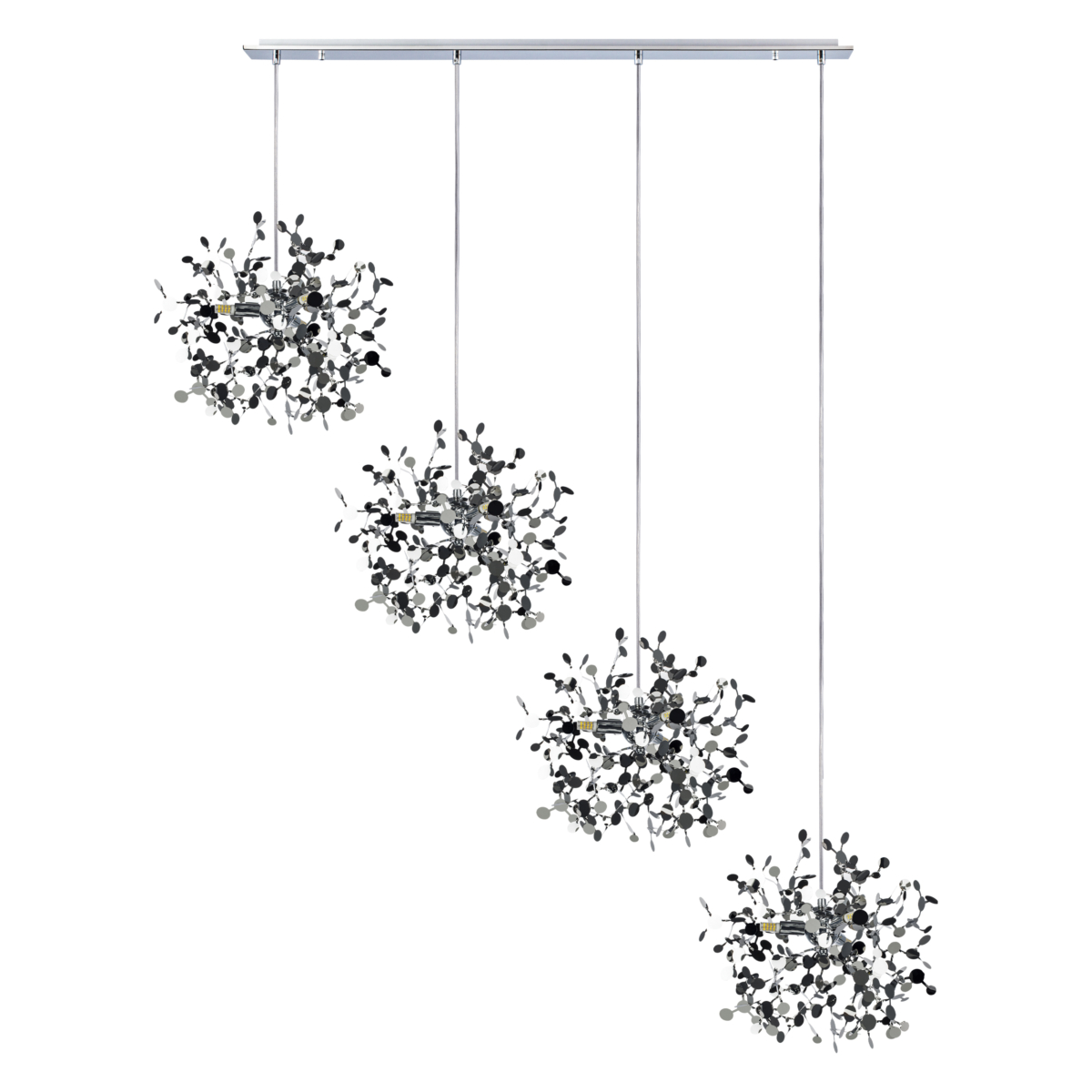 L4PL721134 Подвес четверной линейный EXTRA 4x3x5W(led) G9 (721134 - 4 + 572144 -1) ХРОМ L4PL721134 Подвес четверной линейный EXTRA 4x3x5W(led) G9 (721134 - 4 + 572144 -1) ХРОМ — изображение 1