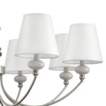 8283/8 CLASSI никель/белый, металл/керамика/текстиль Люстра Е14 8*40W 220V KENTUKI — изображение 9