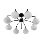 8273/8C NEOCLASSI черный/серый/белый, металл/керамика/стекло Люстра потолочная Е14 8*40W 220V GLORIYA — изображение 8