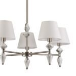 8274/5 CLASSI никель/белый/серый, металл/керамика/ткань Люстра Е14 5*40W 220V VERMONT — изображение 8