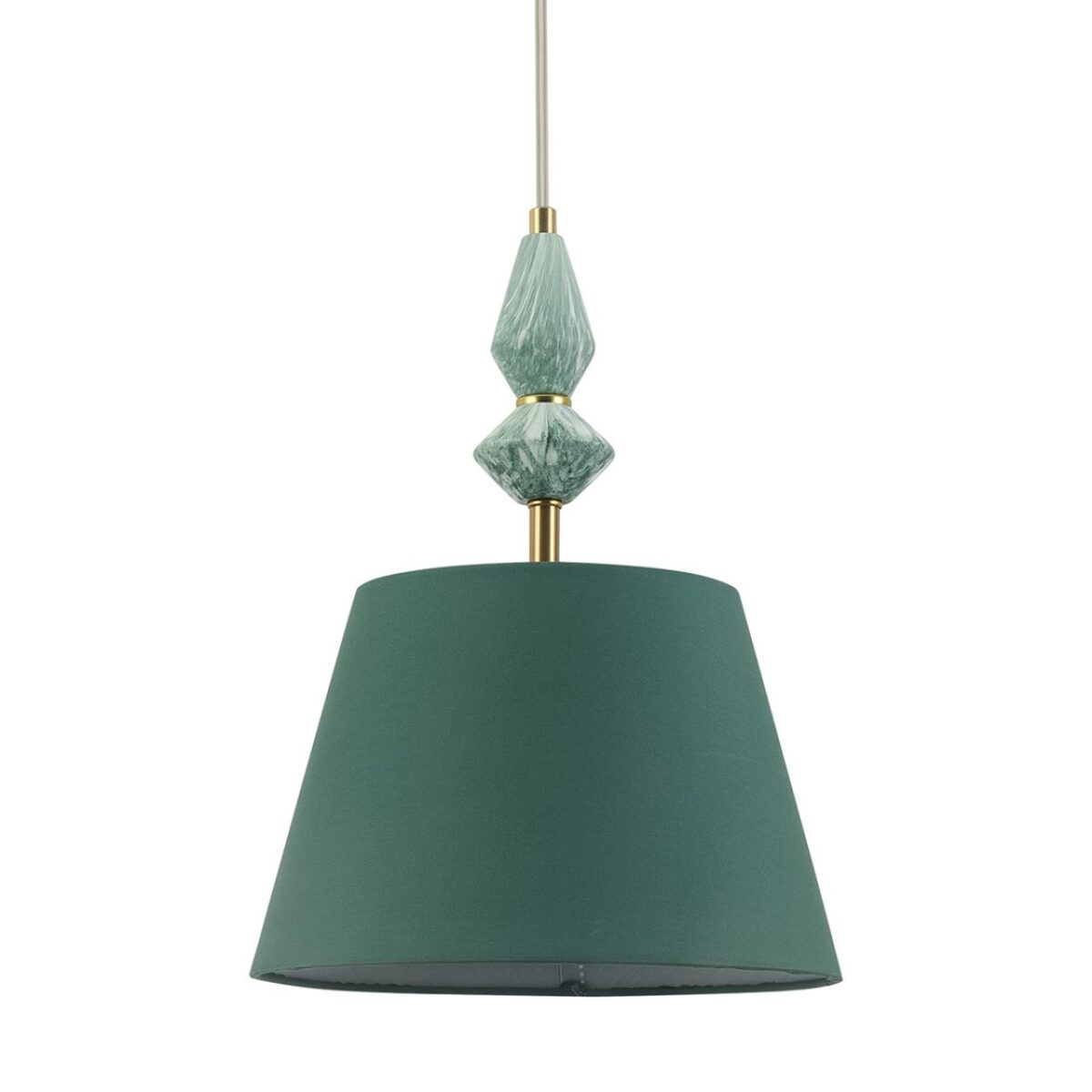 8275/1A CLASSI латунь/зеленый,  металл/керамика/ткань Подвес Е14 1*40W 220V VERMONT — изображение 9