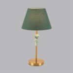 8275/1T CLASSI латунь/зеленый, металл/керамика/ткань Настольная лампа Е14 1*40W 220V VERMONT — изображение 6
