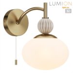 8272/1W NEOCLASSI латунь/бежевый/белый, металл/керамика/стекло Бра Е14 1*40W 220V GLORIYA — изображение 3