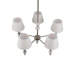 8274/5 CLASSI никель/белый/серый, металл/керамика/ткань Люстра Е14 5*40W 220V VERMONT — изображение 6