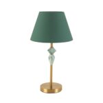 8275/1T CLASSI латунь/зеленый, металл/керамика/ткань Настольная лампа Е14 1*40W 220V VERMONT