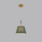 8275/1A CLASSI латунь/зеленый,  металл/керамика/ткань Подвес Е14 1*40W 220V VERMONT — изображение 6