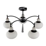 8273/5C NEOCLASSI черный, серый/белый металл, керамика/стекло Люстра потолочная Е14 5*40W 220V GLORIYA — изображение 7