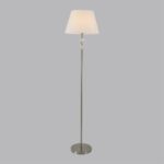 8274/1F CLASSI никель/белый/серый, металл/керамика/ткань Торшер Е27 1*60W 220V VERMONT — изображение 6