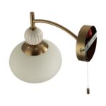 8272/1W NEOCLASSI латунь/бежевый/белый, металл/керамика/стекло Бра Е14 1*40W 220V GLORIYA — изображение 7