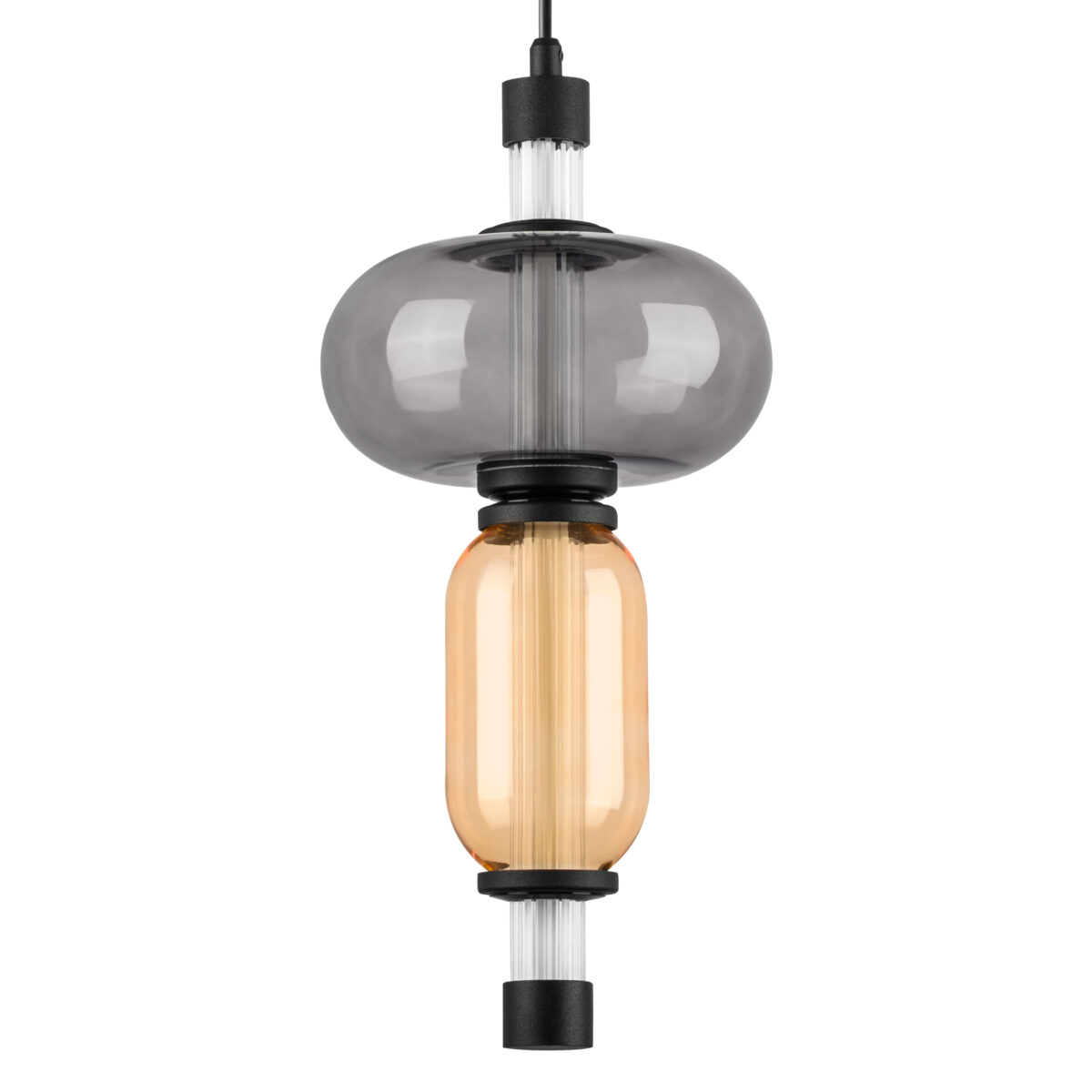 737527 Подвес EMISFERO 8W LED 250LM G ЧЕРНЫЙ/ПРОЗРАЧНЫЙ+ЯНТАРЬ 3000K — изображение 11