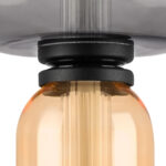 737527 Подвес EMISFERO 8W LED 250LM G ЧЕРНЫЙ/ПРОЗРАЧНЫЙ+ЯНТАРЬ 3000K — изображение 9