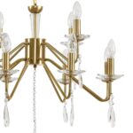 8319/12 CLASSI шампань/прозрачный, металл/хрусталь Люстра E14 12*40W 220V SEVERINA — изображение 8