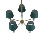 8275/5 CLASSI латунь/зеленый, металл/керамика/ткань Люстра Е14 5*40W 220V VERMONT — изображение 6