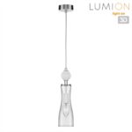 8268/1A NEOCLASSI хром/белый/прозрачный, металл/керамика/стекло Подвес Е14 1*40W 220V EMILY — изображение 2