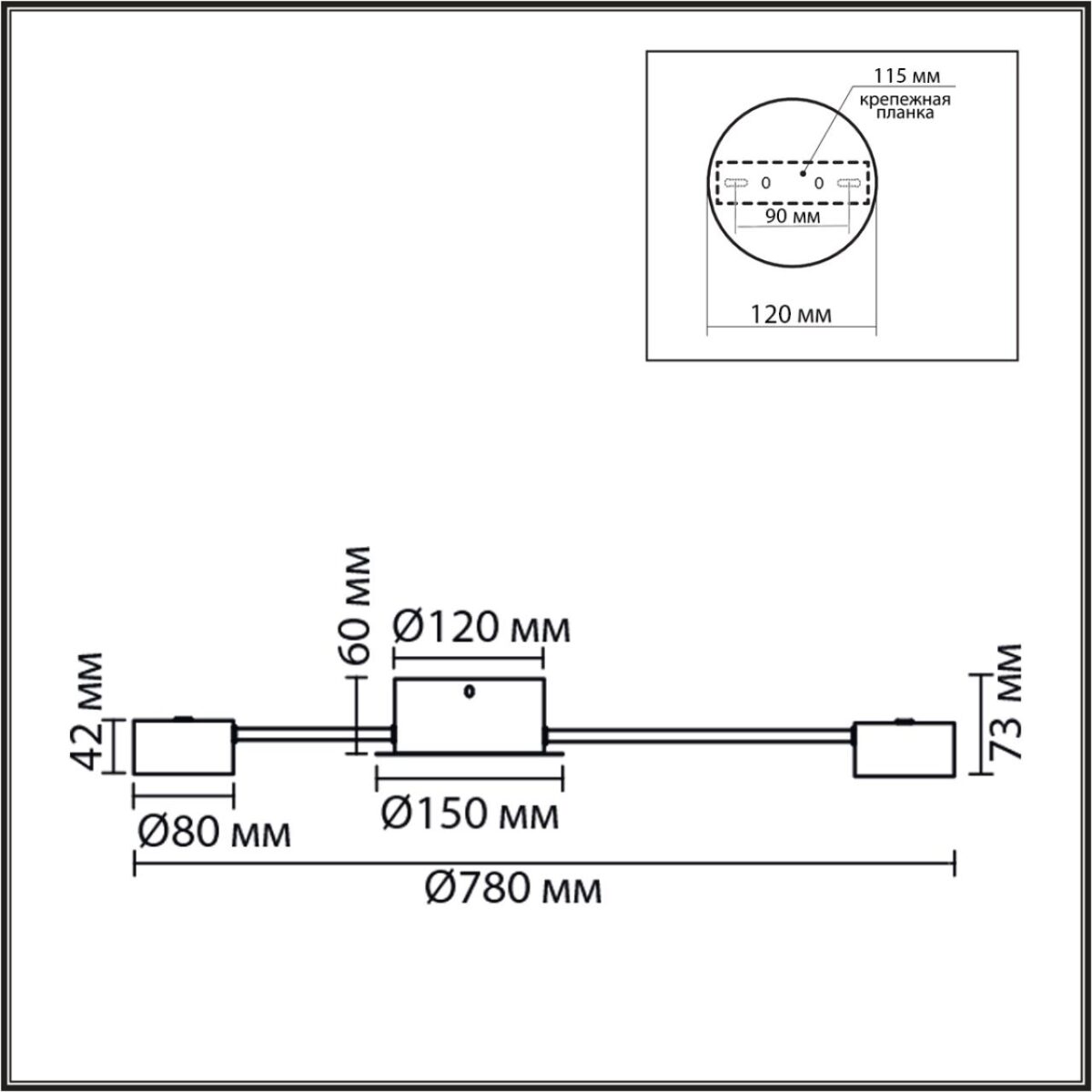 8343/8C COMFI белый, металл Люстра GX53 LED 8*7W 220V TORINA — изображение 9