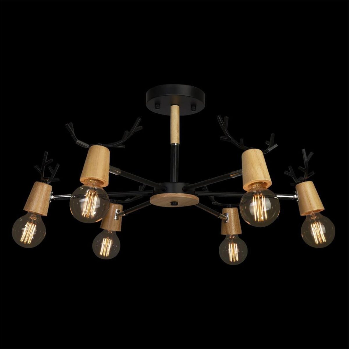 10024/6 Black Люстра на штанге LOFT IT Sven — изображение 2