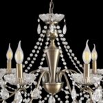 8346/7 CLASSI бронза/прозрачный, металл/хрусталь Люстра потолочная E14 7*40W 220V LUINA — изображение 6