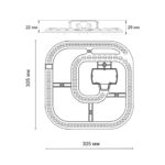 357793 COLOR NT23 Модуль LED 72Вт c ДУ 2.4G /SMART/RGB (NEW) 3000-4200-6300K 305х305 IP20 — изображение 3
