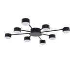 8344/8C COMFI черный, металл Люстра GX53 LED 8*7W 220V TORINA