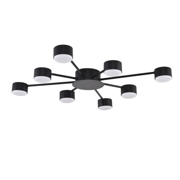 8344/8C COMFI черный, металл Люстра GX53 LED 8*7W 220V TORINA