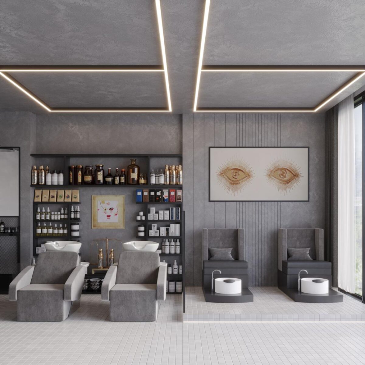 359607 OVER NT25 000 черный Светильник линейный светодиод. с переключ. цв. температуры IP20 LED 60W 220-240V 3000К4000К6000К FATTO — изображение 8