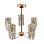 8347/5 CLASSI золото/прозрачный, металл/хрусталь Люстра подвесная E14 5*40W 220V FAVLA — изображение 4