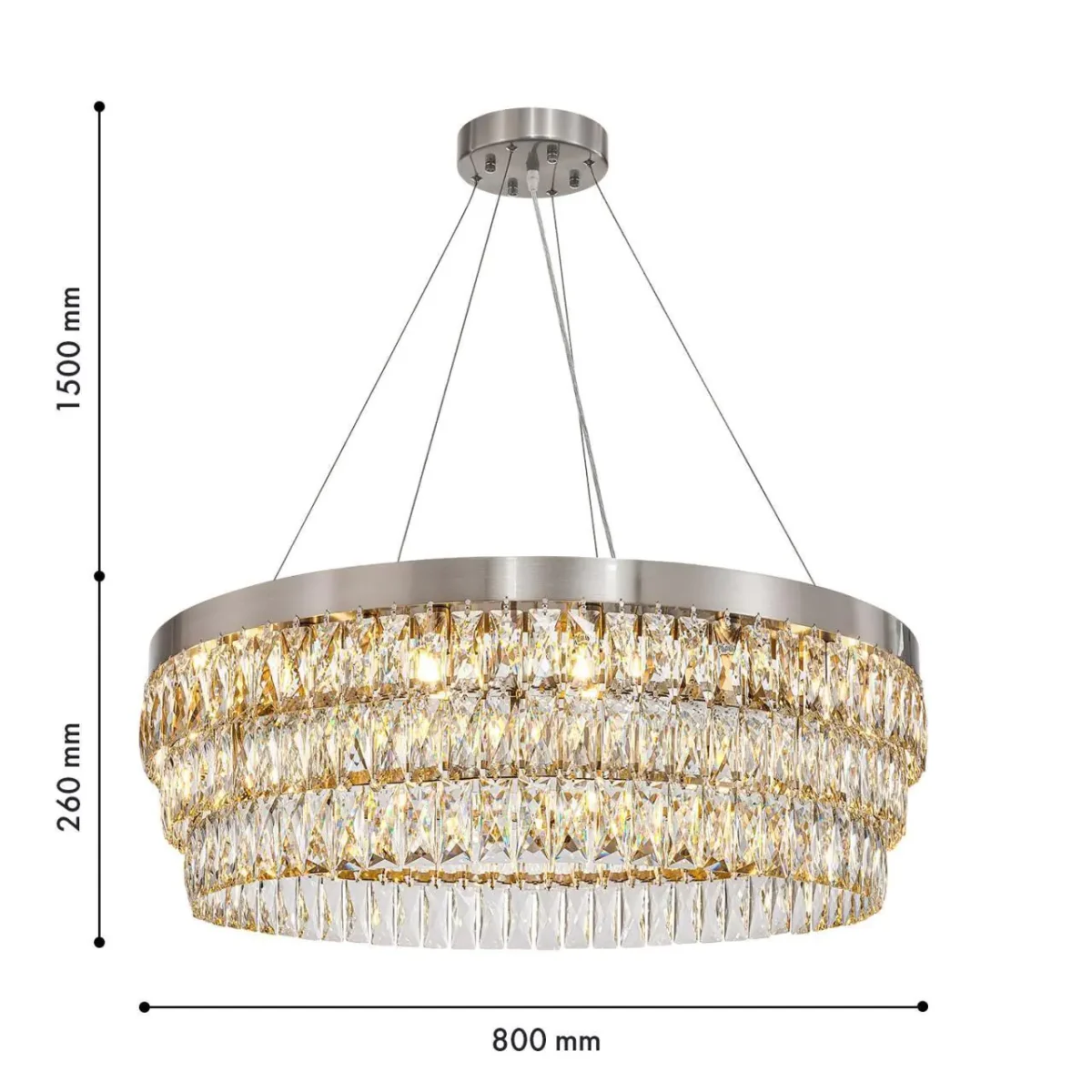 4715-16P, Подвесная люстра, D800xH260/1760, 16xG9x40W, excluded — изображение 3