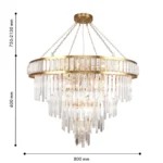 4732-19P, подвесная люстра, D800xH750/2130, 19xE14x40W, excluded — изображение 2