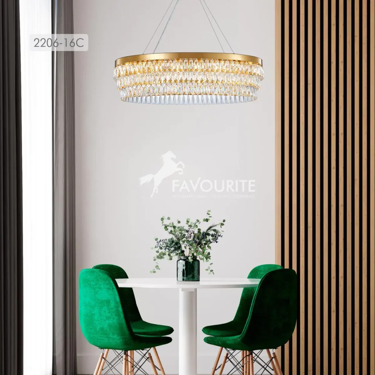 2206-16C, подвесная люстра, L1000xW500xH260/1760, 16xG9x40W, excluded — изображение 7