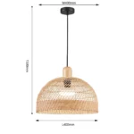 4460-1P, подвес, D400xH480/1530, 1xE27x60W, excluded — изображение 3