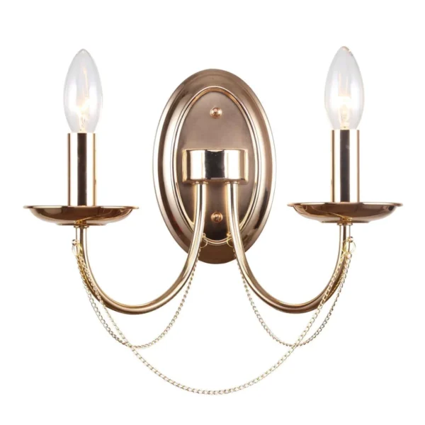 2591-2W, настенный светильник, D210xW330xH260, 2xE14x40W, excluded