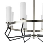 723085 Люстра FLUME 8х40W E14 ЧЕРНЫЙ МАТОВЫЙ/НИКЕЛЬ — изображение 6