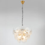 799083 Люстра RETRO 8х8W (led) E14 ЛАТУНЬ/ПРОЗРАЧНЫ — изображение 3